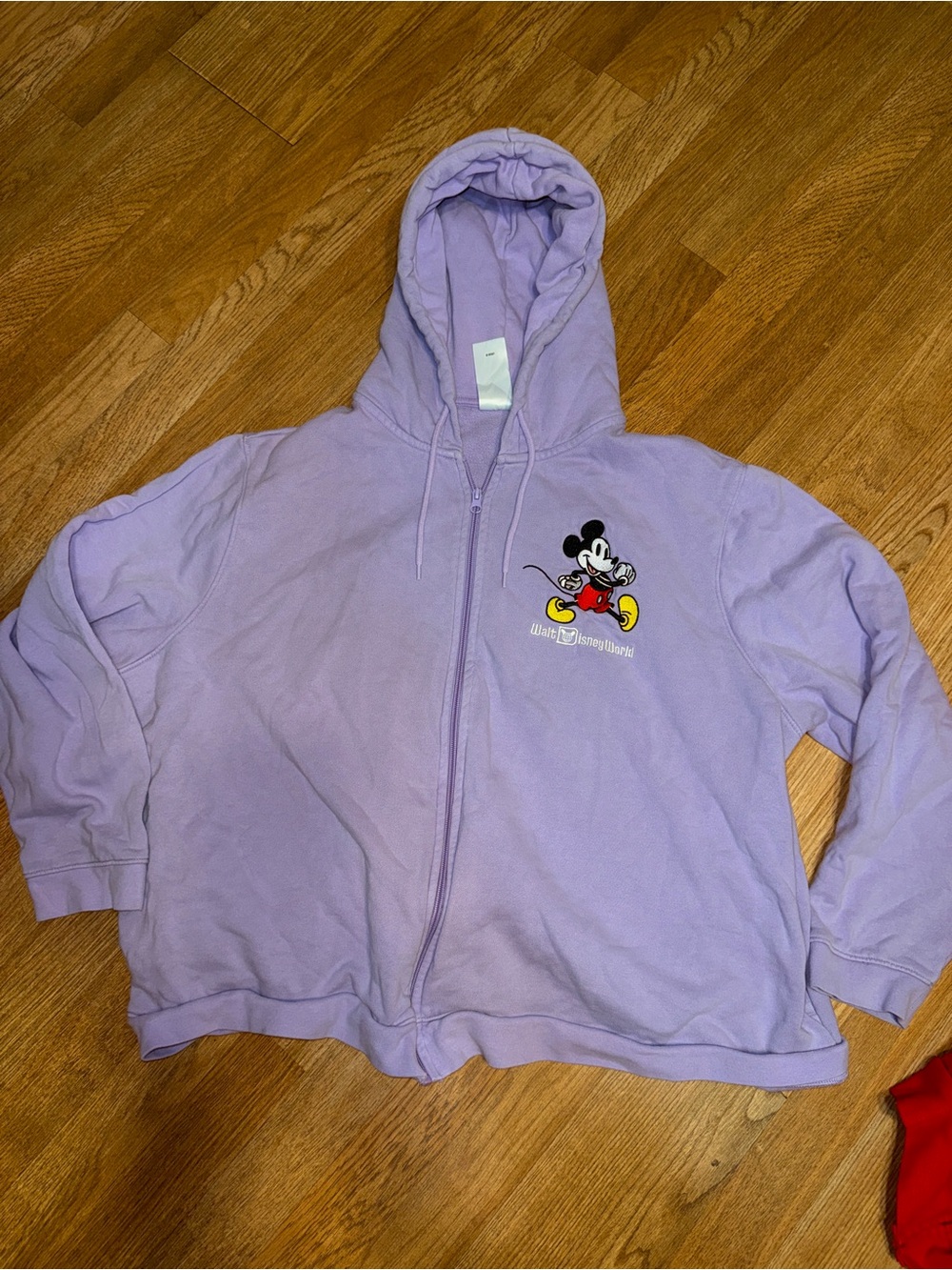 Disney Walt Disney world purple zip up hoodie